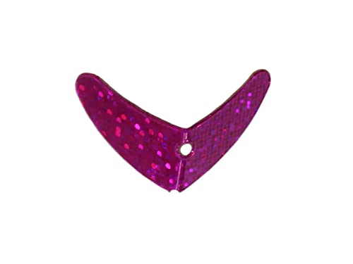 Smile Blade Lure - Hot Pink Sparkle, 5-Pack Assorted Sizes