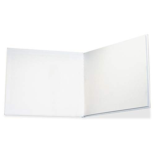 Hardcover Blank Book for Kids - 6" x 8" Landscape Writing and Drawing Journal