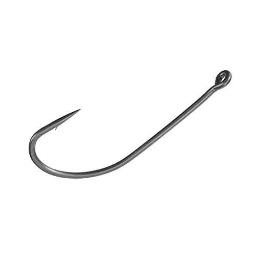 Reaction Tackle 1/0 Weedless Neko & Wacky Hook - High Carbon Steel, 25-Pack