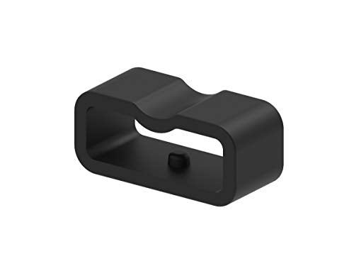 Black Rubber Replacement Strap Loop Fastener Rings - 10 Pack