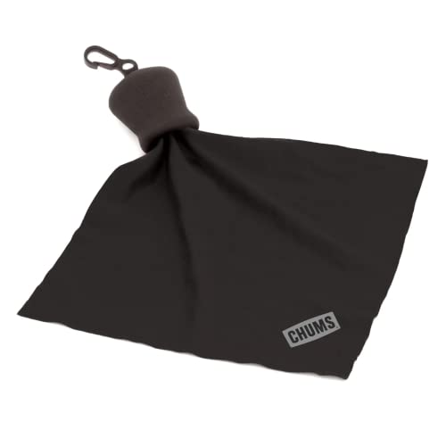 Microfiber Lens Cloth Pouch - Portable Cleaner Keychain, Black