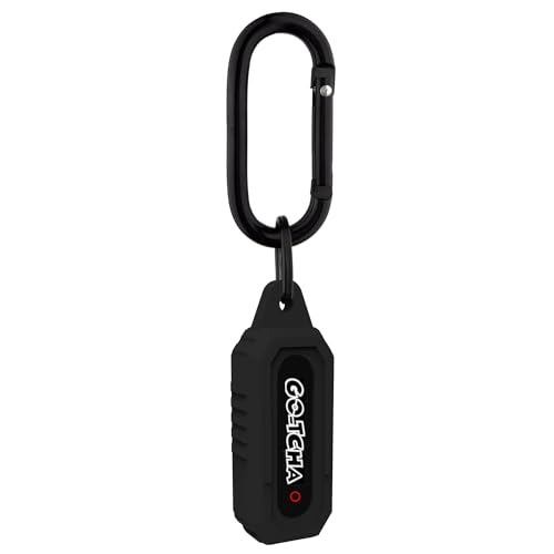Silicone Case for Go-Tcha with Keychain Carabiner - Black