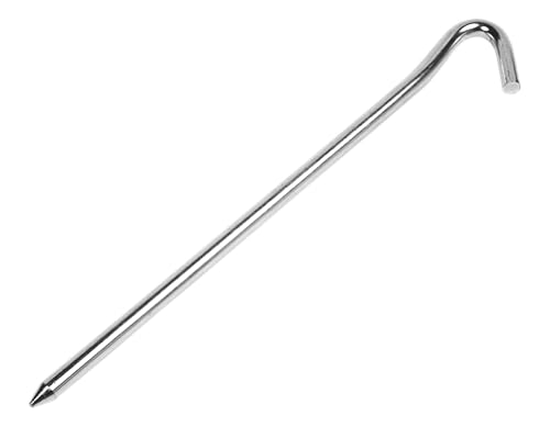 7-Inch Steel Tent Stakes - Rust-Resistant Ground Pegs for Tents & Tarps (4-Pack)