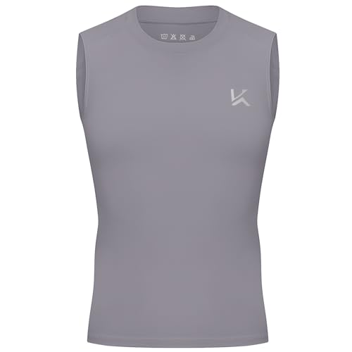 Boys Sleeveless Athletic Compression Tank Top - Quick Dry