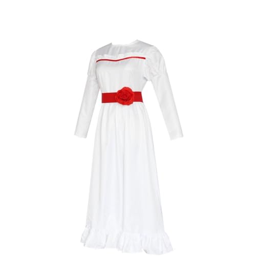 Annabelle Horror Movie Costume Dress for Women - White, X-Large