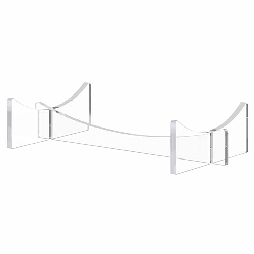 Acrylic Display Stand for Sports Balls - 2-Pack, 5.9x3.5x1.3 inch
