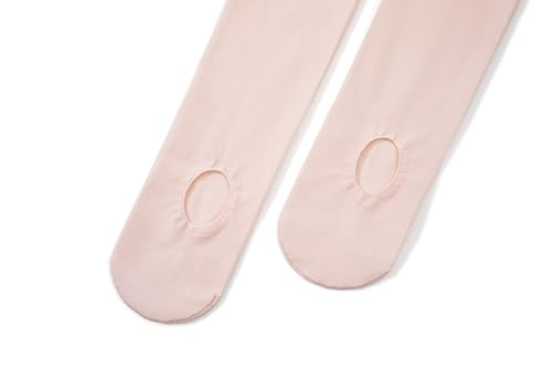 Convertible Ballet Tights for Girls - 50D Ultra Soft, 9-14 Years, Ballet Pink