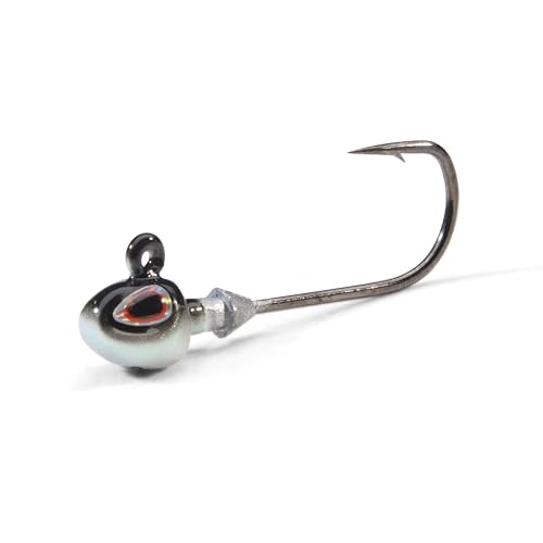 Hybrid Fishing Jigheads - 1/32 oz Fish Head - 4 Hook Size