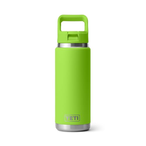 YETI Rambler 26 oz Bottle Venom Vacuum Insulated Stainless Steel with Color Matching Straw Cap