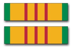 US Army Vietnam Service Medal Vinyl Decal - 3.8 Inch Pair