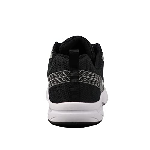 ELITE Men's Peak Bowling Shoes - 40% Lighter, Breathable Knit Uppers, Universal Soles - Size 10.5, Black/Grey