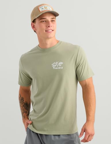 HUK Men's Short Sleeve Performance Fishing T-Shirt - Seagrass Large