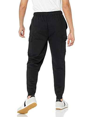 Amazon Essentials Men's Relaxed Fit Cargo Fleece Jogger Sweatpants Medium Black