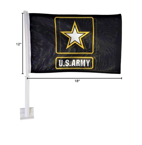 Double-Sided Car Flag 12x18 - U.S. Army Logo