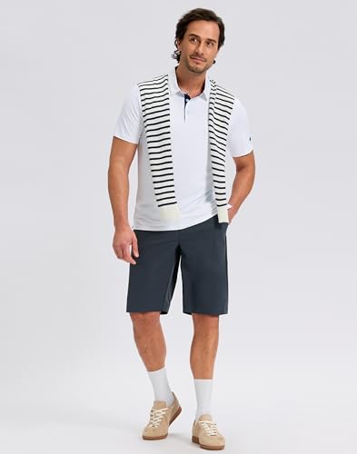 Men's Short Sleeve Golf Polo Shirt - Moisture Wicking Athletic Wear