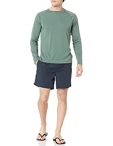 Men's Long-Sleeve Quick-Dry UPF 50 Swim Tee - Medium Green