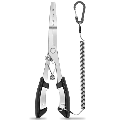 420 Stainless Steel Fishing Pliers with Line Cutter & Hook Remover