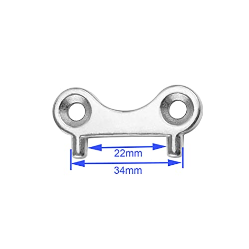 2 Pcs Stainless Steel Boat Deck Filler Key for Marine Fuel & Water Tanks
