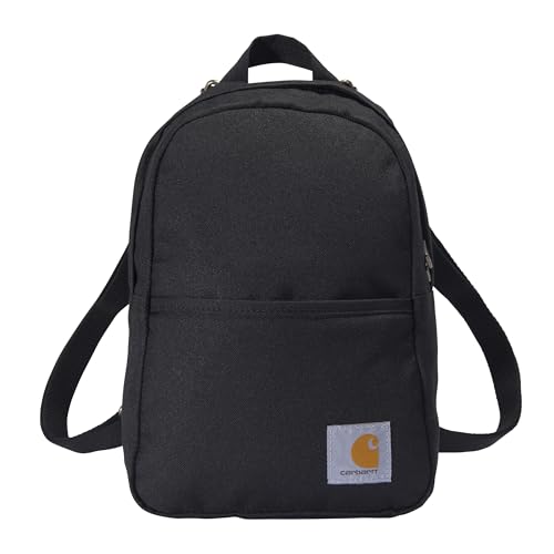 Carhartt Mini Backpack Black - Durable Water-Resistant Small Daypack, One Size