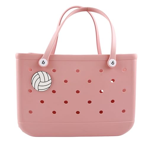 Acrylic Volleyball Bag Charm for Bogg Bag & Tote Bags