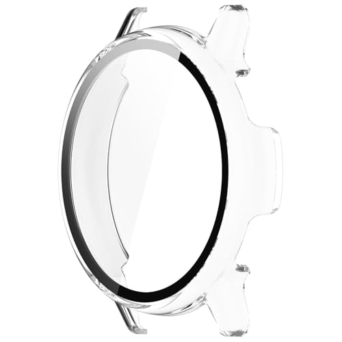 Vivoactive 5 Screen Protector & Case - HD Tempered Glass, White - 2 Pack