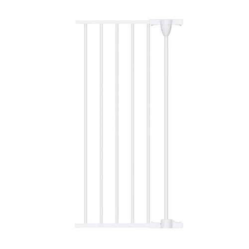 Babelio 15.5" Baby Gate Extension for Foldable Extra Wide Gates, 30" Tall Metal Dog Fence Extension, White