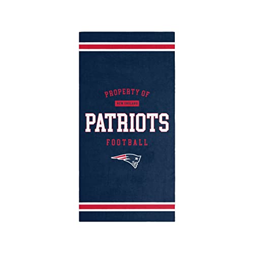 New England Patriots 60" x 30" Beach Towel - Property of Team Logo