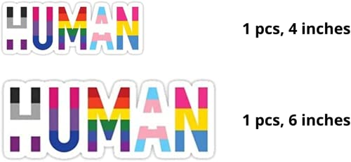 LGBTQ Rights Pride Vinyl Sticker Set - 2 Pcs, 4 & 6 Inches