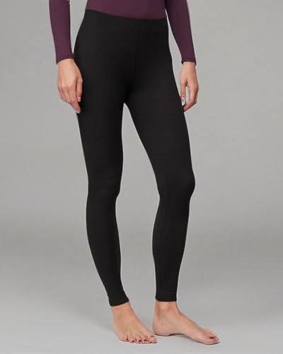 32 Degrees Women's Ultra Soft Thermal Lightweight Baselayer Legging Pant - Black, Large