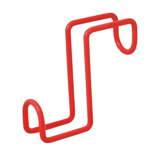 4-Inch Heavy Gauge Steel Tack Hook - Red