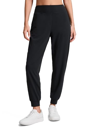CRZ YOGA Butterluxe Joggers for Women Medium Black - High Waist Pockets