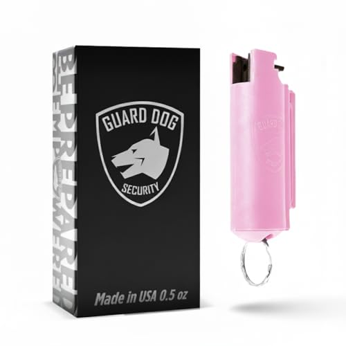 Maximum Strength Pepper Spray Keychain for Self Defense - 16ft Range, Twist-Lock Safety