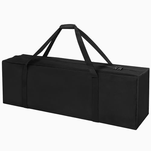 INFANZIA 41 Inch Large Travel Duffel Bag with Water-Resistant Oxford Material - Black, 94L Capacity, Dual Carry Handles