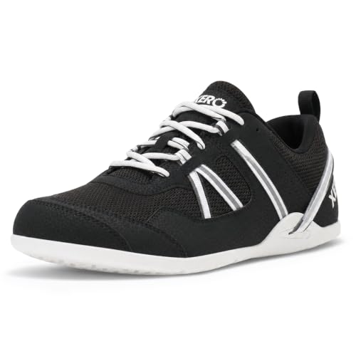 Men's Barefoot Athletic Sneakers - Xero Shoes Prio 9.5 Black/White