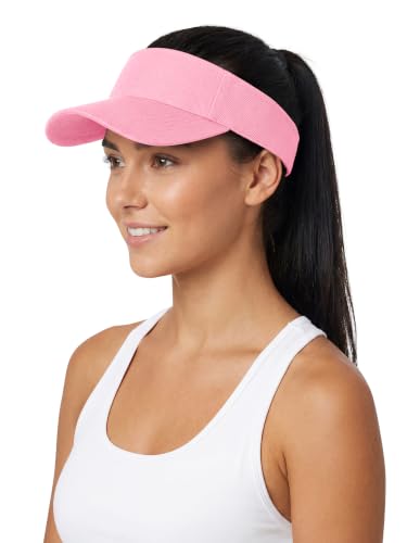Adjustable Sports Sun Visor Hat for Outdoor Activities - Pink
