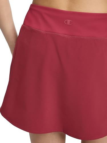 Champion Women's Courtside 15" Skort - Medium Pomegranate C Logo
