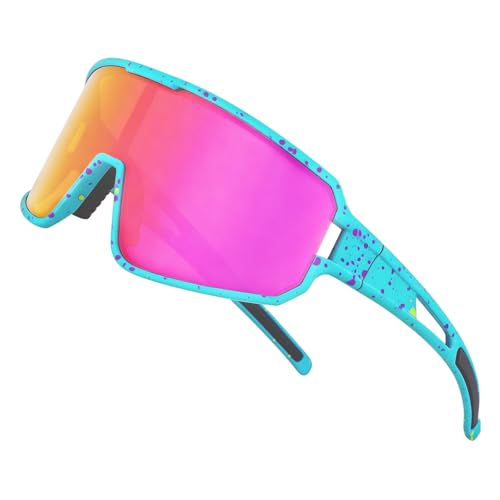 GGBuy Sports Sunglasses Polarized Cycling Sunglasses TR90 Frame Eyewear Goggles UV400 Ideal for Cycling Running Baseball & Softball