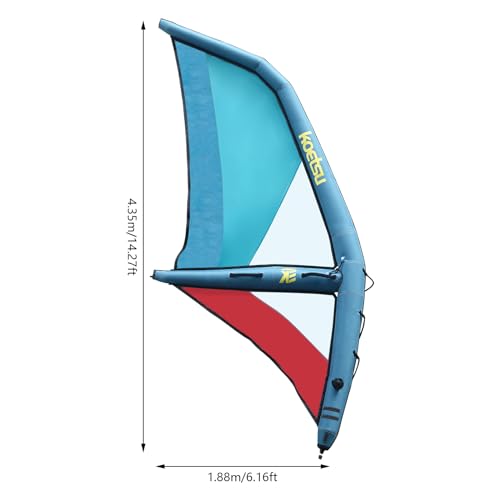 Inflatable Surfing Wing with 360° Rotating Base & Air Pump
