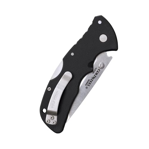 Cold Steel Mini Recon 1 Tanto Folding Knife with Razor-Sharp AUS10A Blade and Tri-Ad Lock