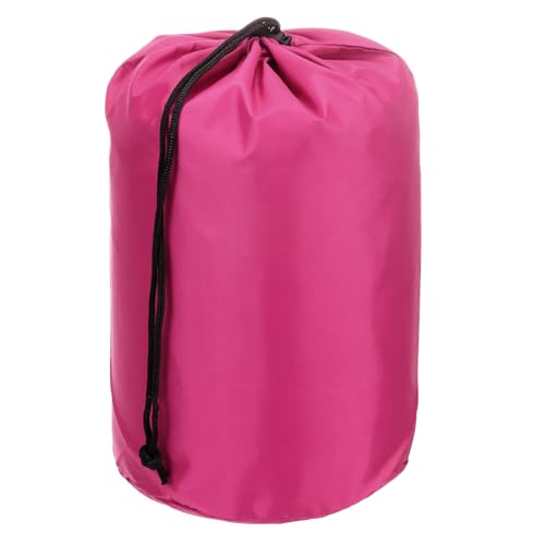 Waterproof Stuff Sack - Lightweight Drawstring Storage Bag - Rose Red / 5 x 10 Inch