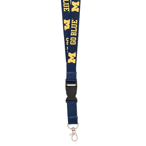 Michigan Wolverines Lanyard with Snap Buckle - Detachable Breakaway - Lanyard B