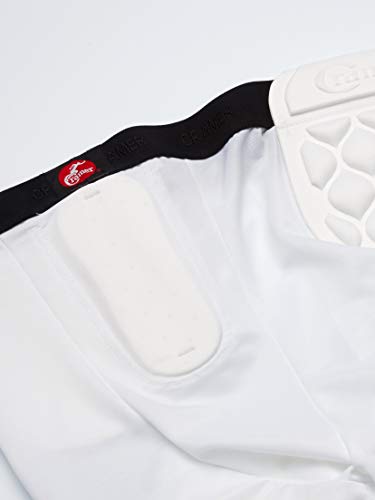 Cramer Classic 5-Pad Youth Football Girdle with Hip & Thigh Pads - White Medium