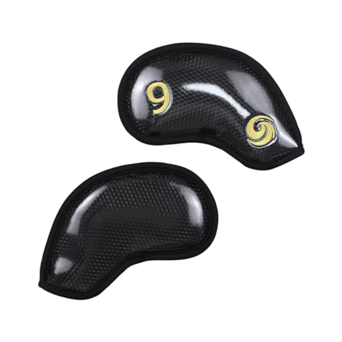 Leather Golf Iron Head Covers - Set of 10/12 - Embroidered Number Tags