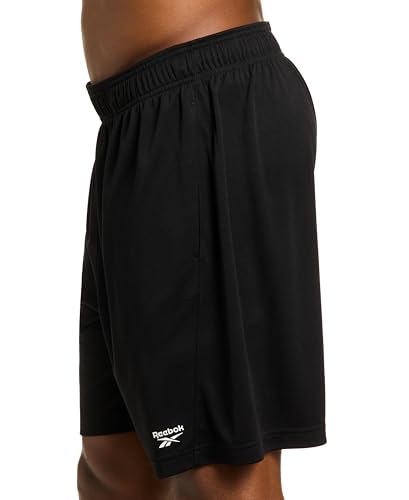 Reebok Men's Viper 2.0 7-Inch Athletic Shorts Medium Black Lightweight Mesh