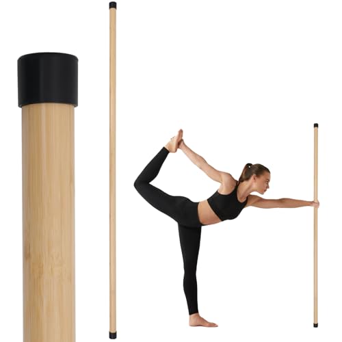 58-Inch Natural Bamboo Yoga Stick - Stretching & Mobility Tool