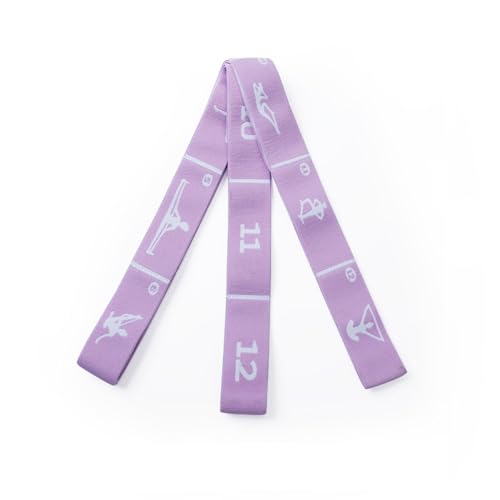 Adjustable Resistance Stretch Band with 12 Loops for Flexibility Training