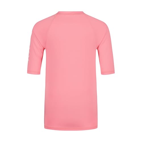 Short Sleeve Whole Hearted Rashguard Shirt - UPF 50+ Sun Protection, Plumeria