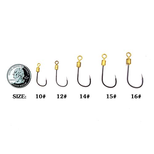 Fishing Rig with 5 Hooks - 7 Strands Nylon Coated Leader