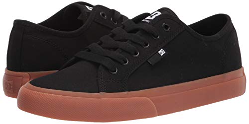 DC mens Manual Skate Shoe, Black/Gum, 9.5 US