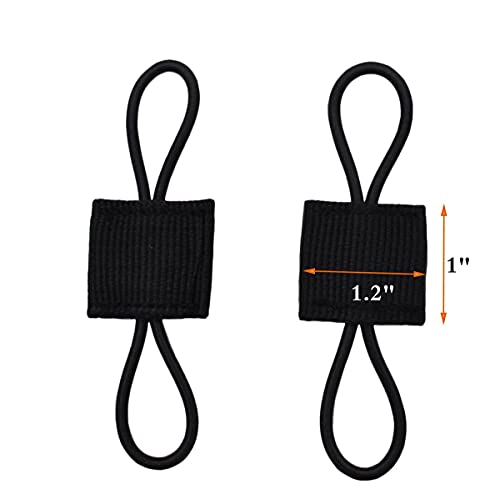 MOLLE Web Retainer Tactical Gear Clip - 10 Pack - Black